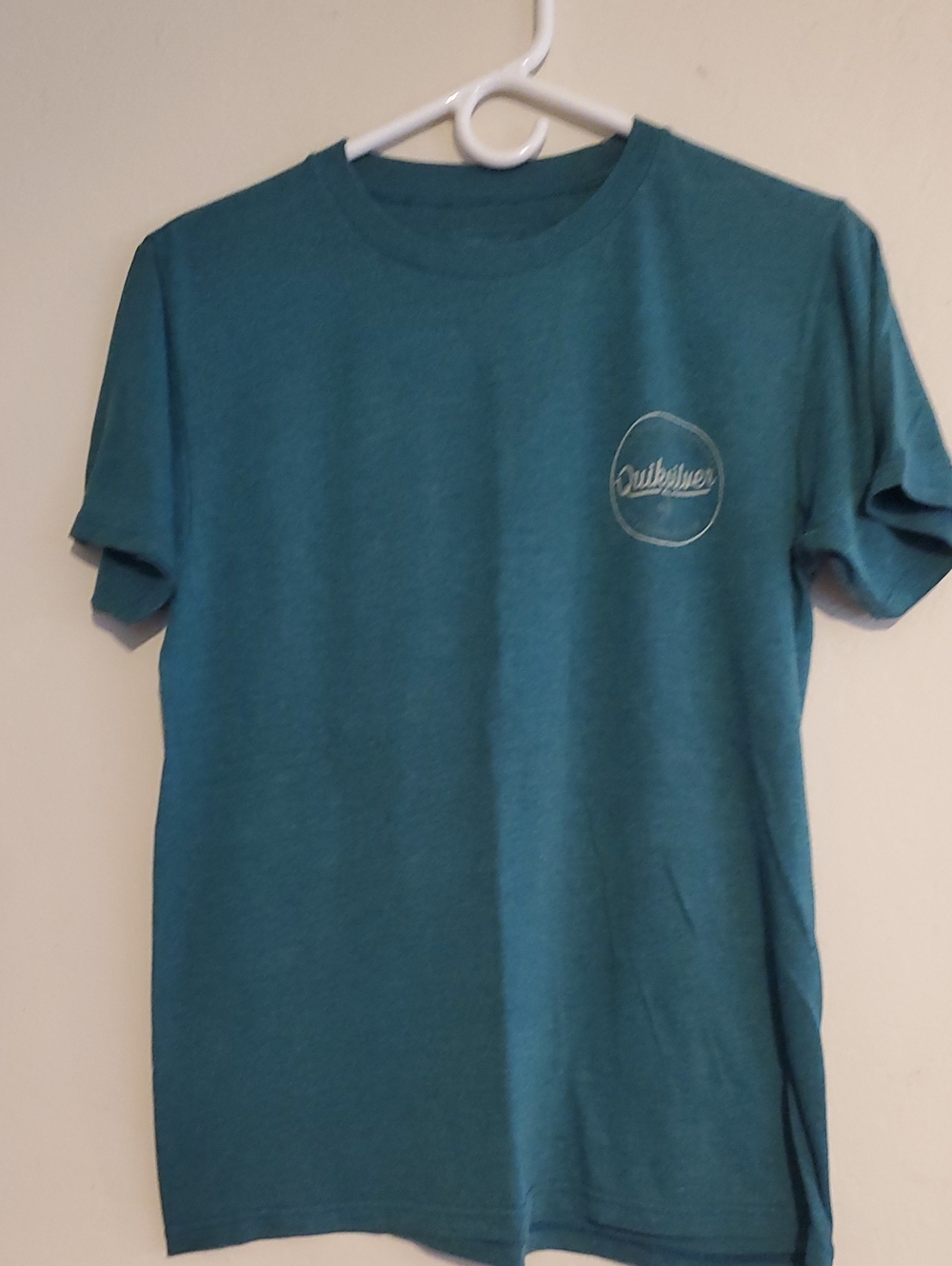 Quiksilver Mens Teal Short Sleeve Logo Tee
